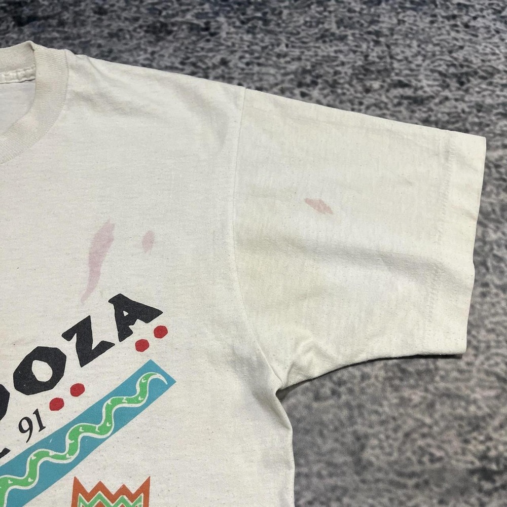 Vintage 1991 Lollapalooza T Shirt Mens Large White Music Festival Band Tee 90s - Picture 5 of 8